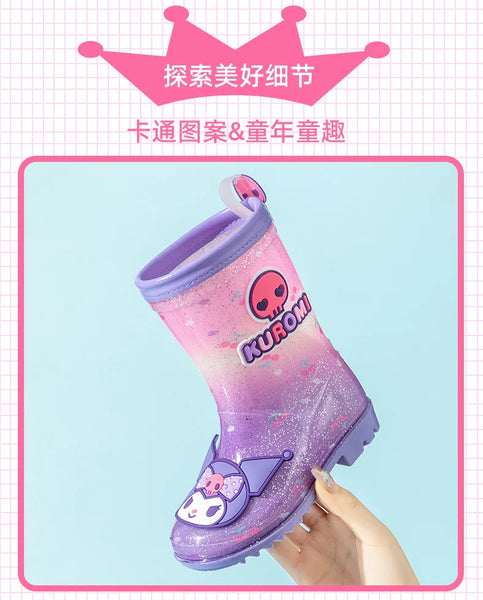 Purple Love Kuromi™ Rain Boots for Girls
