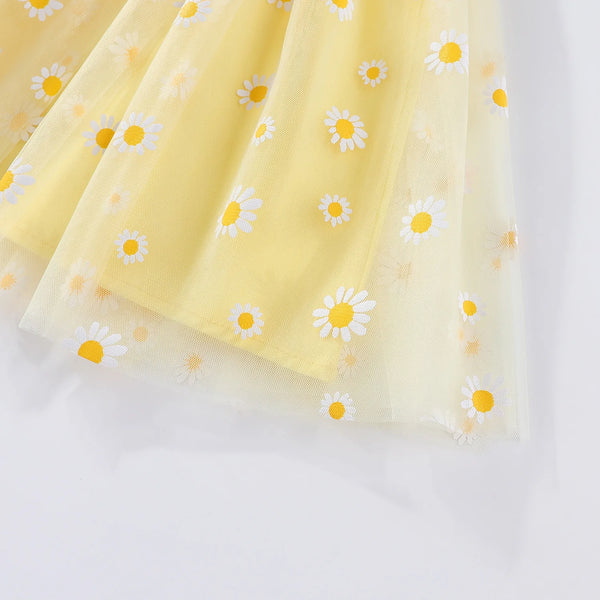 Pretty Daisies Tulle Twirl Dress for Baby & Little Girls