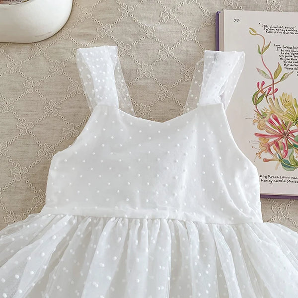 Empress Swiss Dots Special Occasion Romper Dress