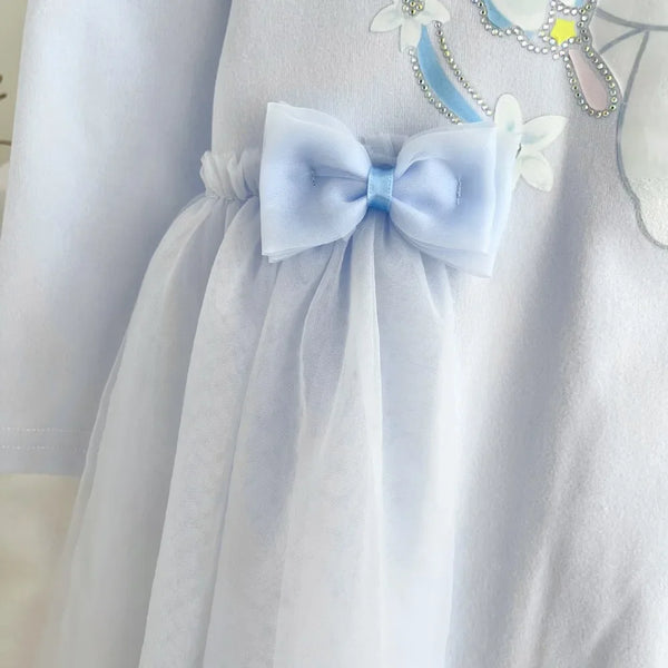 Hello Kitty Friends Cute Glam Dress in Cinnamoroll, Kuromi, or My Melody for Toddler & Little Girls