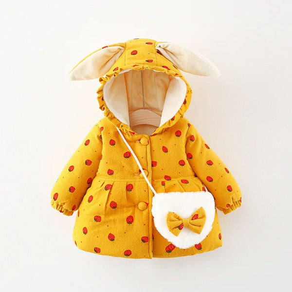 Snuggle Bunny Soft Jacket & Purse Set for Baby & Toddler Girls