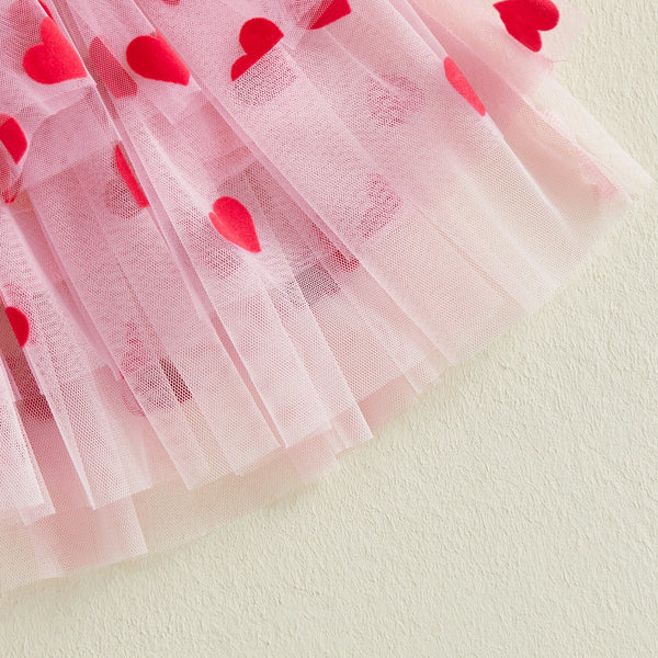 Be Mine Top + Tutu Heart Outfit for Baby & Toddler Girls