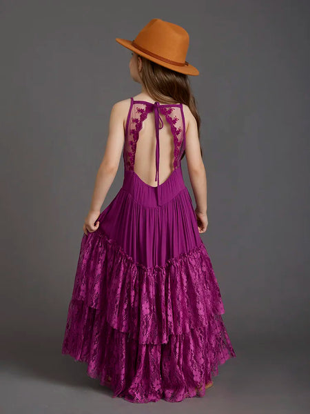 The Merida Sleeveless Lace Maxi Dress