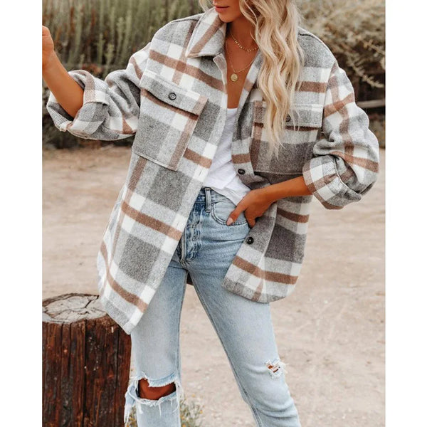 Zaylie Thick Plaid Shacket