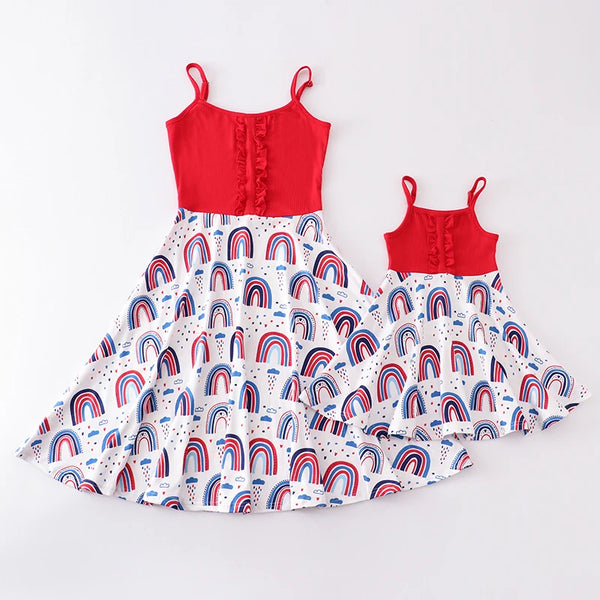Mommy & Me Matching Dresses: the American Rainbow Sundress