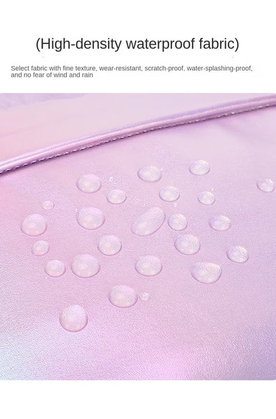 So Shiny Smooth Iridescent Backpack Set