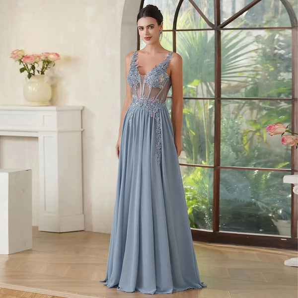 The Porscia Illusion Special Occasion Gown for Women & Teens