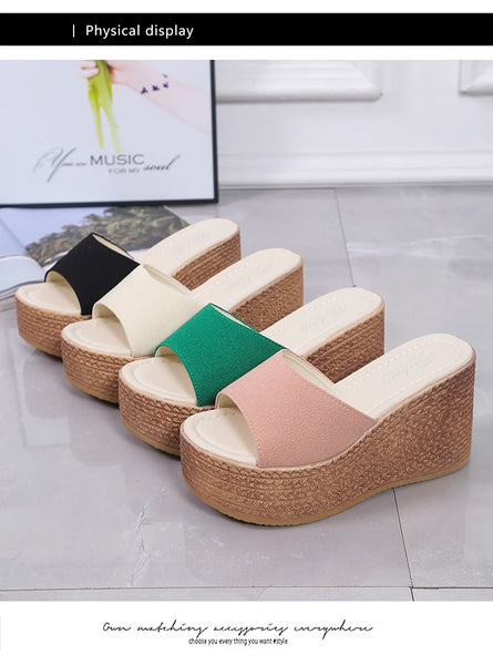 Slip Me On Platform Slide Wedges for Women & Teens