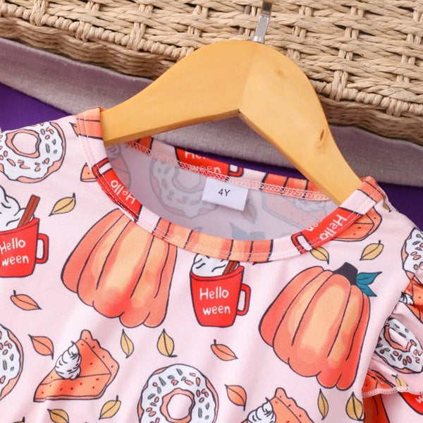 "Hello"ween Sparkly Twirl Dress for Girls
