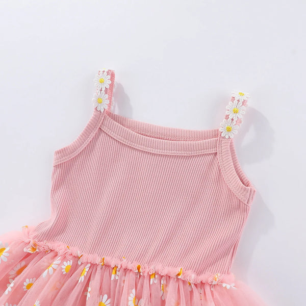 Pretty Daisies Tulle Twirl Dress for Baby & Little Girls