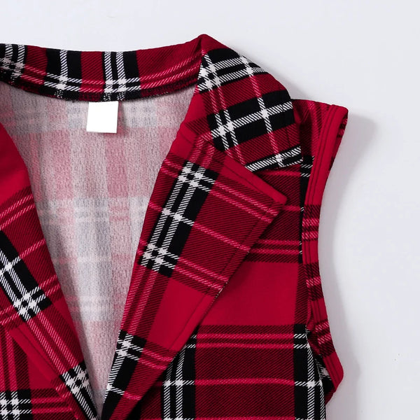 The Cezanne Chic Red Plaid Outfit for Girls & Tweens