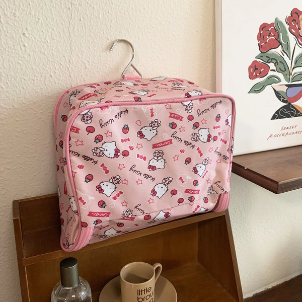 Hello Kitty Kawaii Small Make-up Travel Bag with Hanger