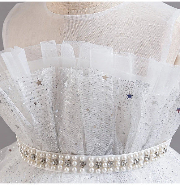 Hermione High Low Sparkle Special Occasion Dress for Girls