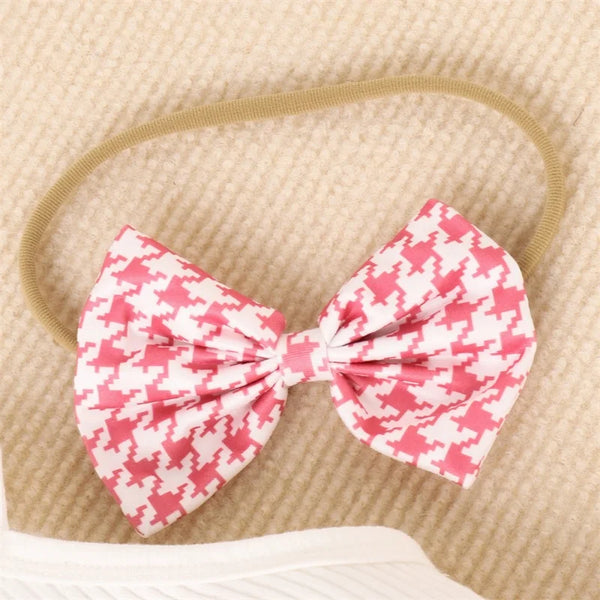 The Pink Houndstooth Heart Outfit for Baby Girls