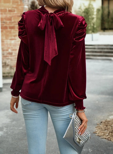 The Velvet Keyhole Top for Women