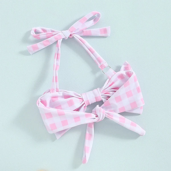 Put a Bow On Retro Two Piece Bikini for Toddler & Little girls