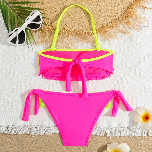 The Neon Fringe-kini for Girls & Tweens