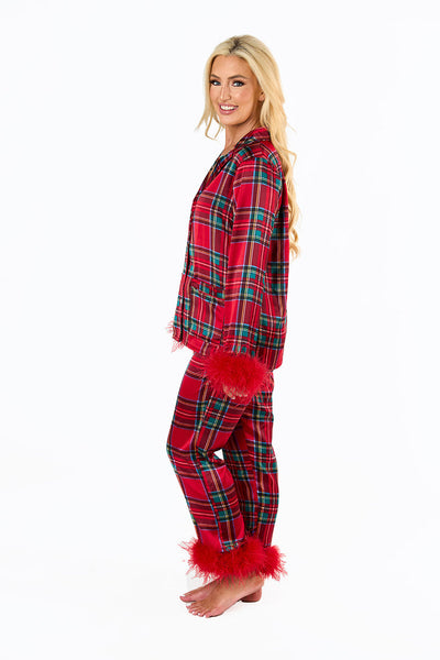 Satin Dreams Holiday Plaid Pjs for Women, Girls & Teens