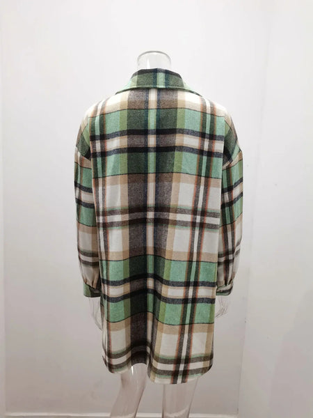 Zila Thick Plaid Shacket