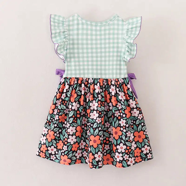 Pretty Pumpkin Gingham Dress for Babies, Toddlers & Girls