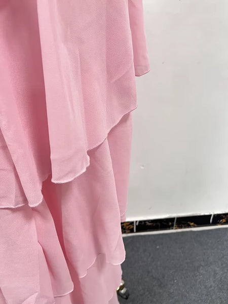 Primrose Pink Ruffled Dress for Women & Teens