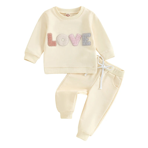 The LOVE Lounge Outfit for Baby & Toddlers Girls