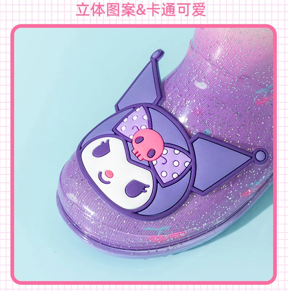 Purple Love Kuromi™ Rain Boots for Girls