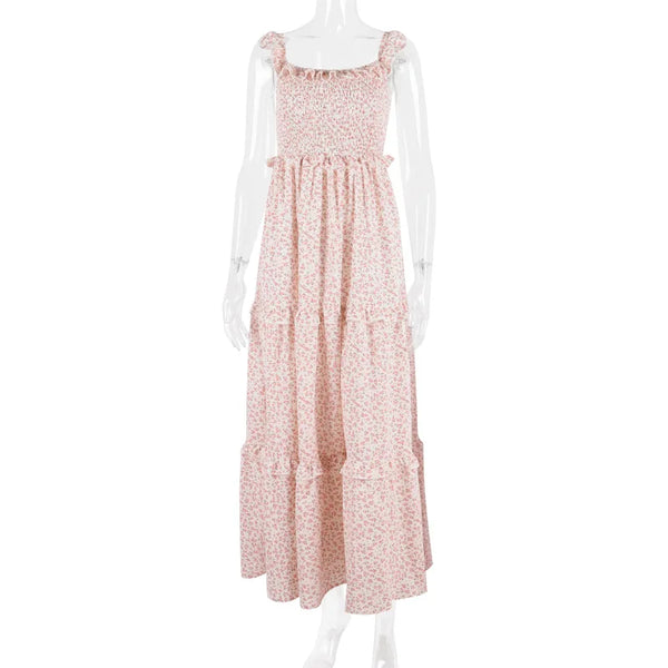 Momma & Me Pink Posies Boho Maxi Dress