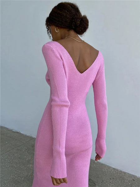 The Eve Ribbed Knit Sweater Dress for Women & Teens