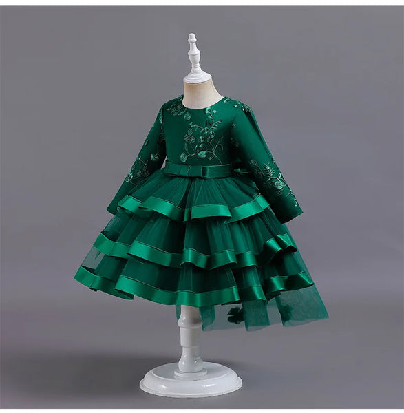 Imelda Layered Special Occasion Dress for Little Girls