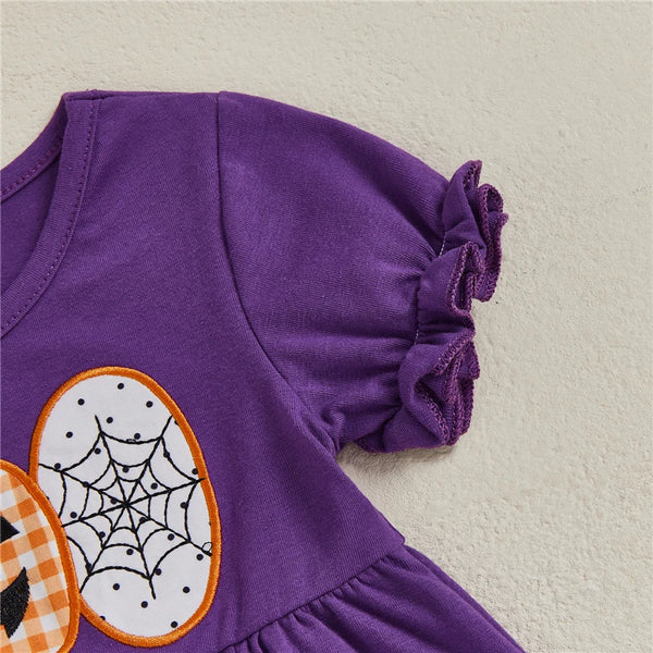 Boo Two Piece Top & Ruffled Leggings Set