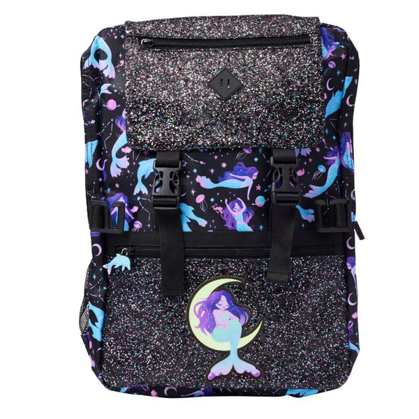 Smiggle® Moonlight Mermaid Sparkly Extra Large Capacity Backpack & Lunchbag