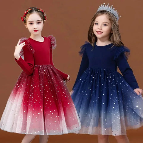 Reema Stars Sparkly Princess Dress