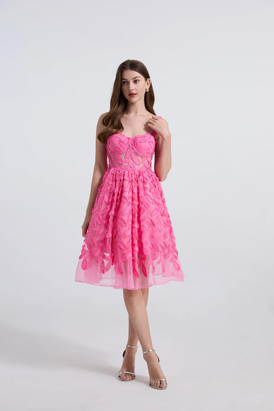 Lacy Vineyard Spaghetti Strap Sweetheart Special Occasion Dress