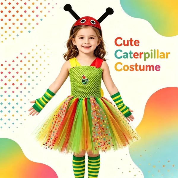Cutie Caterpillar 4-Piece Costume for Girls