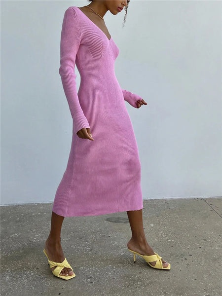 The Eve Ribbed Knit Sweater Dress for Women & Teens