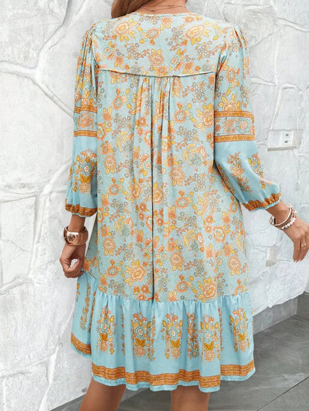 Annie Floral Boho Shift Dress for Women & Teens