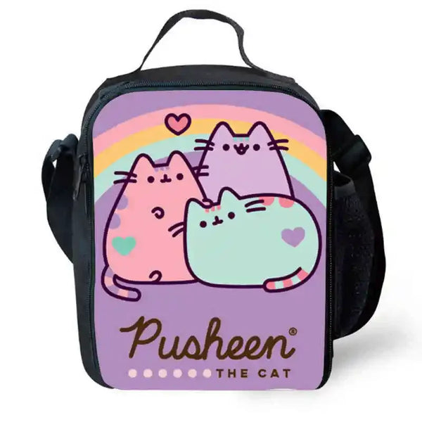 Purple Pusheen™ Cat & Friends Lunch Bag or Pencil Case