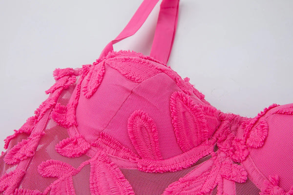 Lacy Vineyard Spaghetti Strap Sweetheart Special Occasion Dress