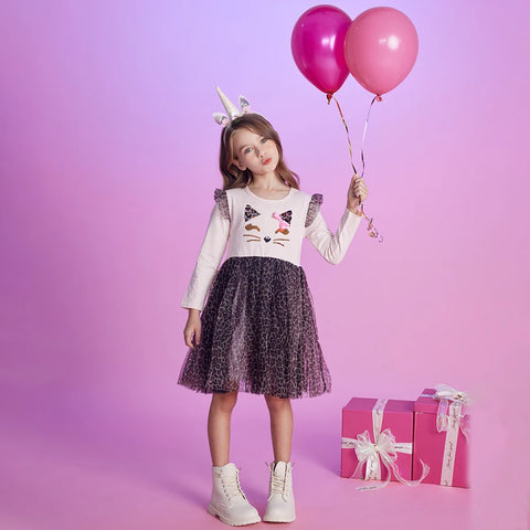 Leopard Princess Tulle Twirl Dress
