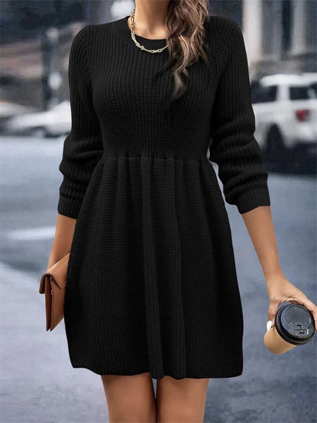 The Khloe Large Knit Sweater Dress for Women & Teens