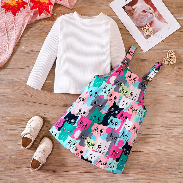 So Many Cute Kitties Outfit for Toddler & Little Girls