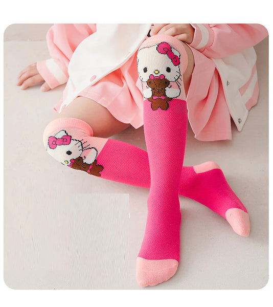 3 Pack: Hello Kitty™, Cinnamoroll™, Kuromi™ or MyMelody™ Knee High Socks for Girls
