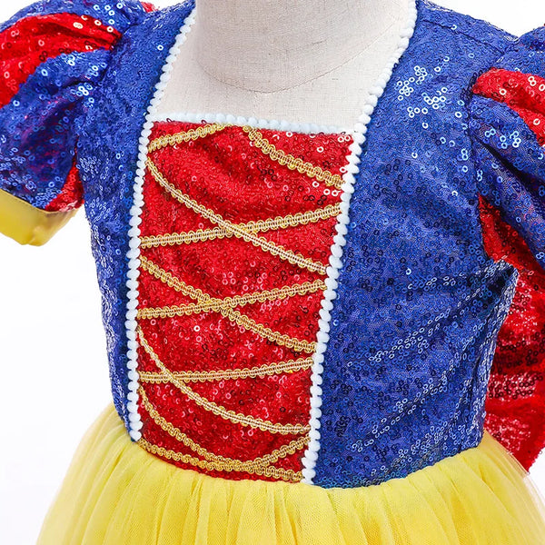 Sparkly Fancy Snow White™ Ball Gown Costume for Girls