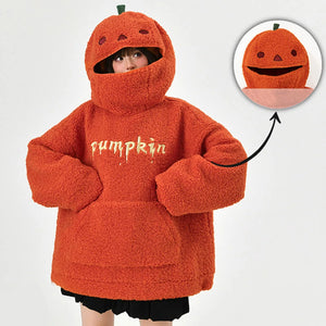 Extra Cozy Oversized Pumpkin Hoodie/Costume