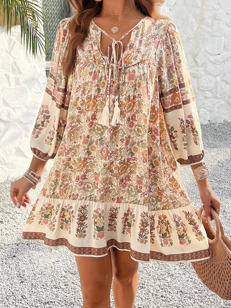 Annie Floral Boho Shift Dress for Women & Teens