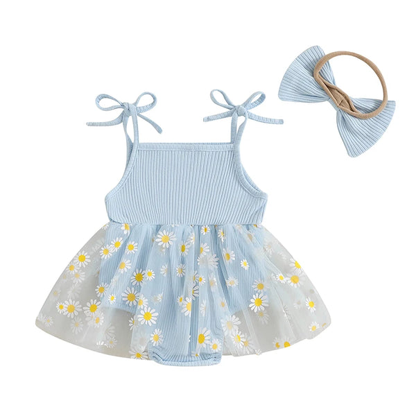 Summer Daisies Romper Dress Outfit
