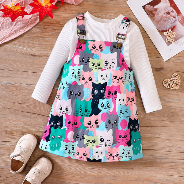 So Many Cute Kitties Outfit for Toddler & Little Girls