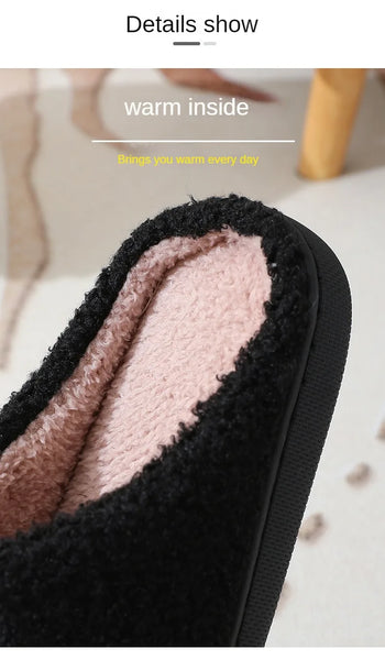 Scream Queen Black Fuzzy Slippers for Teens & Women