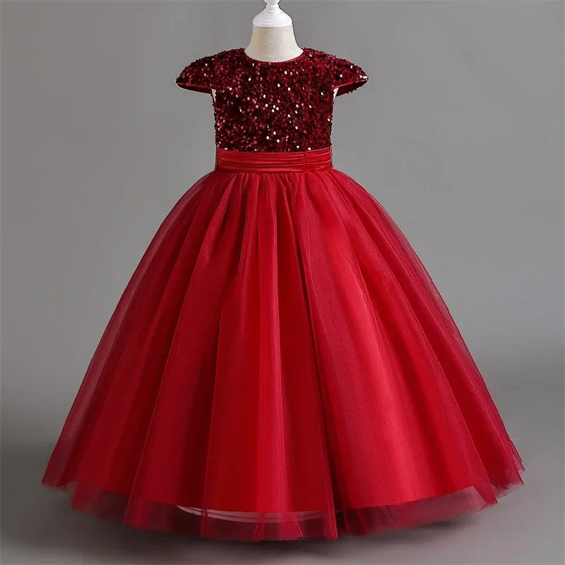 Dominique Gorgeous Sequin Tulle Ballgown Special Occasion Dress for Girls